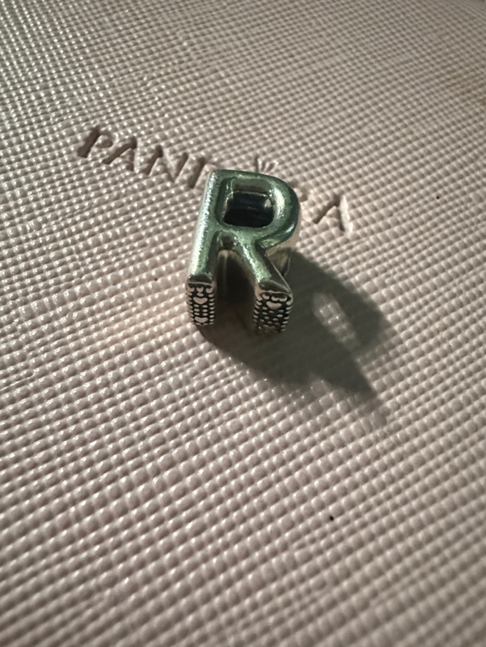 Pandora SS  Letter 'R' Charm Bead